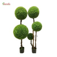 Grass Preserved Decor Plant Fake Plastic Topiary Tree Artificial Boxwood Balls