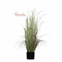 Home Decoration Wedding Ornament Plant Artificial Onion Grass in Pot
