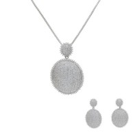 Crystal Jewelry Silicon Jewelry Classic Oval Design Women Fashion Jewelry Apparel Accessories