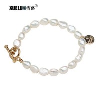 Fashion Charms Natural Real Genuine Cultured Freshwater Pearl Bracelet Jewelry