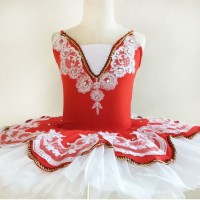 New Sequin Professional Ballet Tutu Skirt Red Child Adult Swan Lake Ballet Dancetutu
