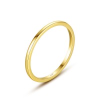 Simple Classic 14K Solid Gold Wedding Rings