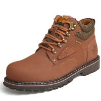 New Style Men Casual Leather Shoes Martin Boots with Customized (HY19-757)