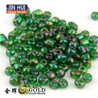 Glass Seed Bead Round Rocailles Cube  Ab Color Series Beads