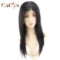 100% 7A Indian Human Hair Half Full Lace Wig Price