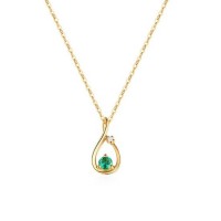 High Quality 14K Gold Necklace Pendant Fine Solid Gold Pendant with Gems