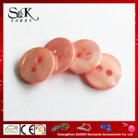 Pink Color Natural River Shell Button for Shirts