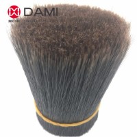 Imb Dyed Brown Tips Pet Polyester Tapered Brush Bristles for Paint Brush Making