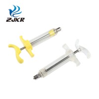 Zjkr High Quality Plastic Steel Tpx Colourful Syringe