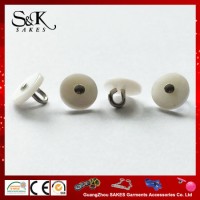 Fashionable Natural River Shell Button with Metal Hook for Shirts