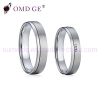 Simple Engagement Dummy Rings 316L Stainless Steel Jewelry