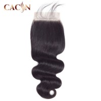 Cheap Top Human Hair Body Wave 5 5 Lace Closure Bleached Knot