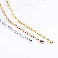 Factory Supplier 316 Stainless Steel Classic Gold Plated Belcher Rolo Chain Necklace Bracelet Anklet
