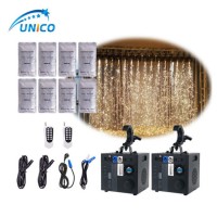 2X 600W Cold Sparks Machine Remote Firework Effect DMX Sparkles Wedding Stage Fountain with 8 Bags T