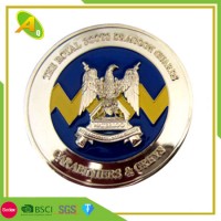 Customized Gold Plated Special Shape Officer Association Use Metal Enamel Coin Gift (278)