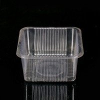 Disposable Clear Plastic Container Cookie Biscuit Divided Tray