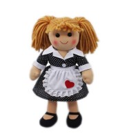 Custom Label Handmade Traditional Stuffed Soft Plush Fabric Cloth Rag Baby Doll Toys