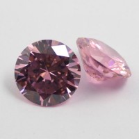 Round Brilliant Cut 2mm Pink CZ Stone for Jewelry Setting