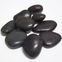 High Quality Black Landscaping Polished River Pebble Decorative Stone for Garden