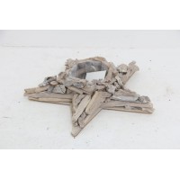 Factory-Direct Decorative Star Wooden Craft for Plant
