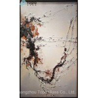 Home Interior Wall Decoration Glass Painting Piture with Hot Melt Process (MR-YB6-2029)