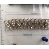 Shoe Accessories Chain  Bag Accessories Chain  with Rhinestone Diamond