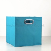 Tongxinpack Non Woven Velvet Canvas Fabric Cardboard Foldable Stackable Storage Box