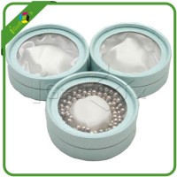 Paper Round Jewelry Box with PVC Window for Gift