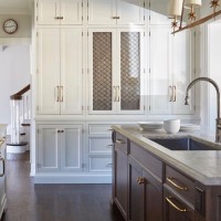 Solid Wood Mixed High Gloss Lacquer Kitchen Cabinets