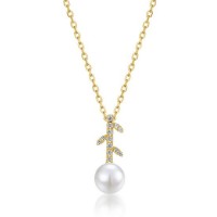 Hot Sale 14K Solid Gold Freshwater Pearl Jewelry Pendant for Gift