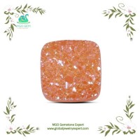 MGO Global Jewelry Gemstone Accessories Peach Pinkling Color Druzy Agate Supplier at Factory Price
