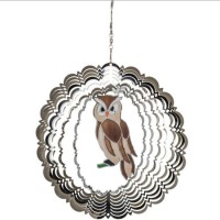 Wholesale Decoration Metal Hanging 3D Animal Wind Spinner
