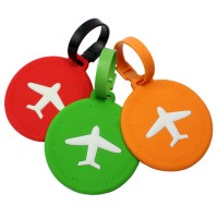 Multi-Color Round Name Backpack Card Holder Travel Suitcase Luggage Baggage Tag