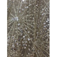 Wholesale Feather Thread Bonded Shiny Luxury Metallic Glitter Garment Shoes Handbags Mesh Fabric Lac