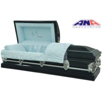 Ana Funeral Supplier American Style Custom Color 18 Ga Steel Metal Casket Coffin