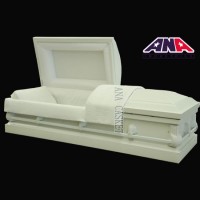 Ana American Style White Cheap Casket Best Price Metal Funeral Supplies Coffin