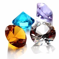 3cm Wedding Home Office Decoration Souvenir Gift Crystal Glass Diamond Fengshui Paperweight Crafts (
