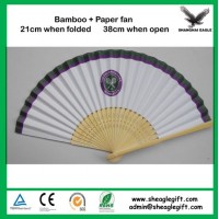 Promotion Bamboo Paper Folding Fan