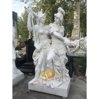 Famous Marble Sculpture Made by Hand Carved for Door of Garden in Big Villa/Palace