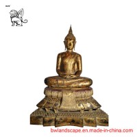 Antique Bronze Sitting Sandalwood Buddha Statue Bsd-20