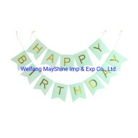Party Festival Decoration Happy Birthday Banner Letter Fishtail Flag Party Supplies Birthday Banner