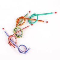 Promotional Children's Gifts PVC Soft Pencils Eco-Friendly Materials Flexible Color Pencils