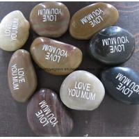 Handmade Engraved Inspiration Words Natural Stone Gift
