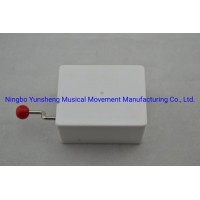 Yunsheng Music Box Hand Crank White Music Box Standard Movement Inside (YH2/C-41)