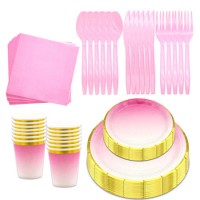Wedding Party Favour Disposable Tableware Set Festive and Party Supplies