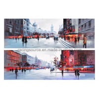 Wall Art Printed Canvas City Landscape Hand Canvas Painting