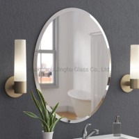 3mm 4mm 5mm 6mm Home Mirror Wholesale Wall Mounted Frame Frameless Beveled Mirror Round Decorative M