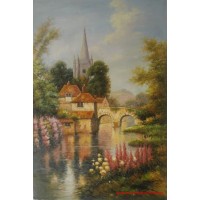 Traditional Landscape Wall Art Oil Painting on Canvas