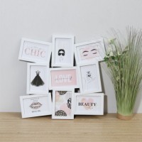 Collage Multi Plastic Photo Frame for Wall Deco and Home Deco