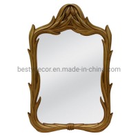 Wholesale Rustic PU Frame with Flat Mirror / Retro Wall Decor